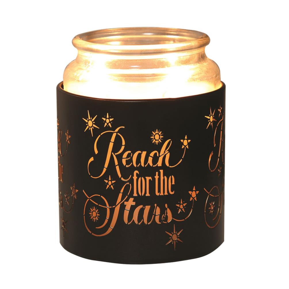 Aroma Black & Gold Reach for the Stars Jar Sleeve & Wax Melt Warmer Extra Image 3
